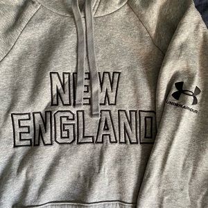 Gray Under Armour New England Sweatshirt Hoodie